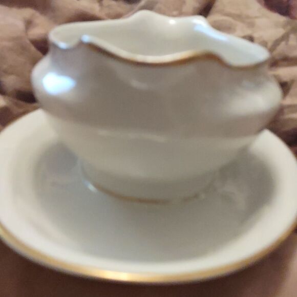 Royal Jackson Dogwood Vintage‎ China Gravy Boat Attached Drip Plate - Picture 8 of 8
